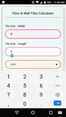 Floor & Wall Tiles Calculator android App screenshot 11