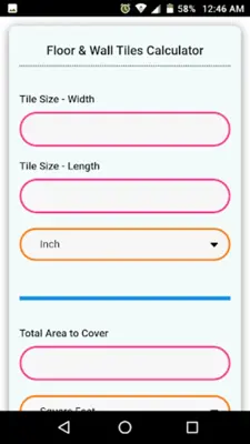 Floor & Wall Tiles Calculator android App screenshot 12